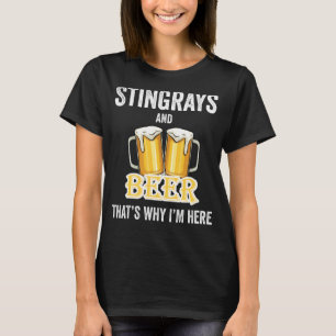 Rochen und Bier deshalb bin ich hier T-Shirt