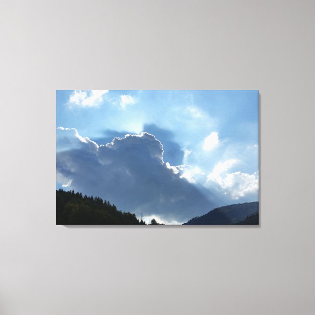 Rochen und Wolken Leinwanddruck (Vorderseite)