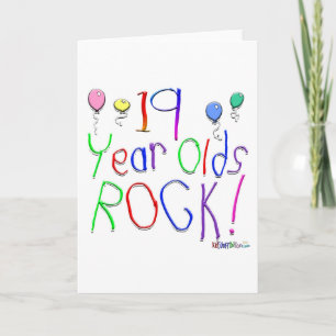 Rocher à 19 ans ! Carte de vœux