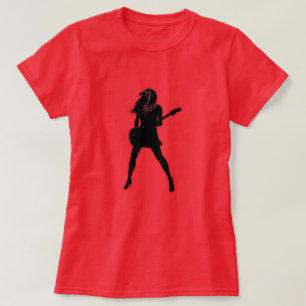 Rocher N Rouleau Lady Silhouette T-shirt peinture