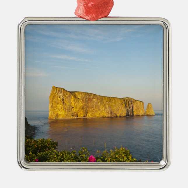 Rocher Perce (Perce Rock), Quebec, Kanada. Ornament Aus Metall (Vorne)