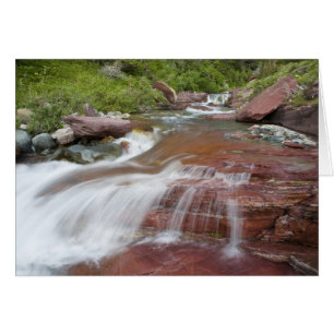 Rocher rouge dans le ruisseau Baring, national des