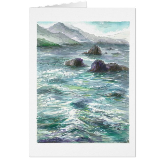 Roches dans l'océan de l'Orégon (Devant)