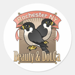 Rochester Beauty & Dot.Ca Runder Aufkleber
