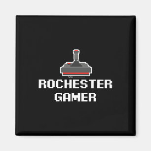 Rochester Gamer 8-Bit-Stadt Magnet