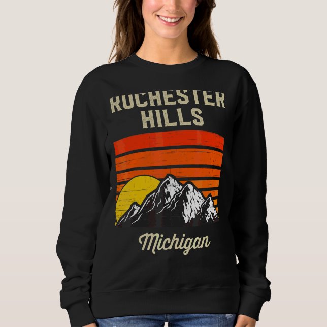 Rochester Hills Michigan Heimat City Staat Usa Sweatshirt (Vorderseite)