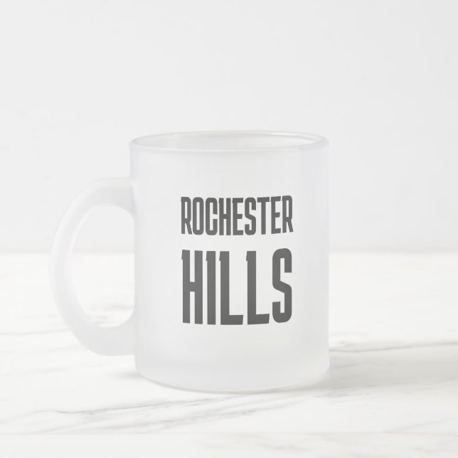 Rochester Hills Michigan Printed Coffee Mug (Gauche)