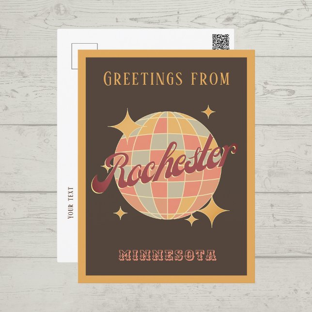 Rochester Minnesota NY Disco Retro Vintag Postcar Postkarte (Von Creator hochgeladen)
