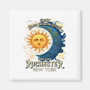 Rochester New York 2024 Total Solar Eclipse April Magnet