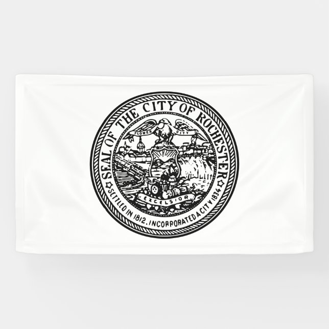 Rochester (New York) City Siegel Banner (Horizontal)