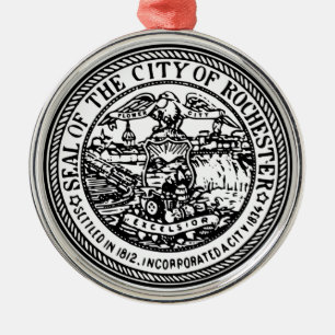 Rochester (New York) City Siegel Ornament Aus Metall