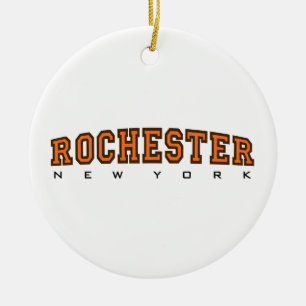 Rochester, New York - Liter Keramik Ornament