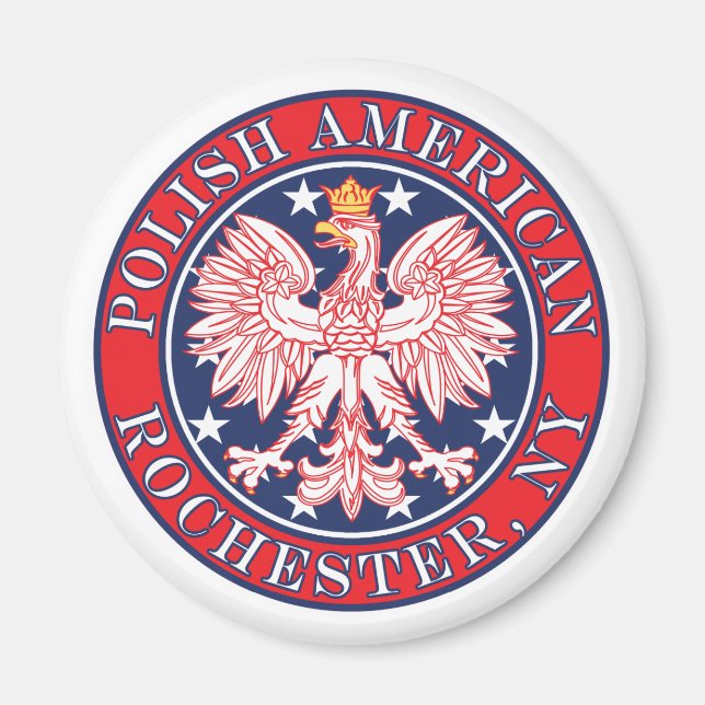 Rochester New York Polish Magnet (Vorne)