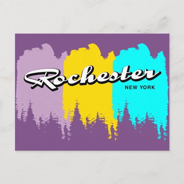 Rochester New York Postkarte (Vorderseite)