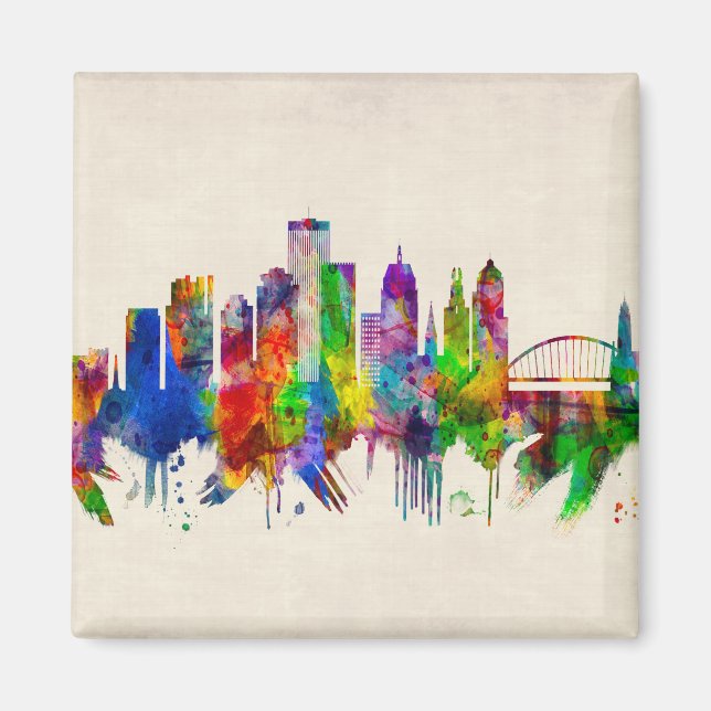Rochester New York Skyline Magnet (Vorne)