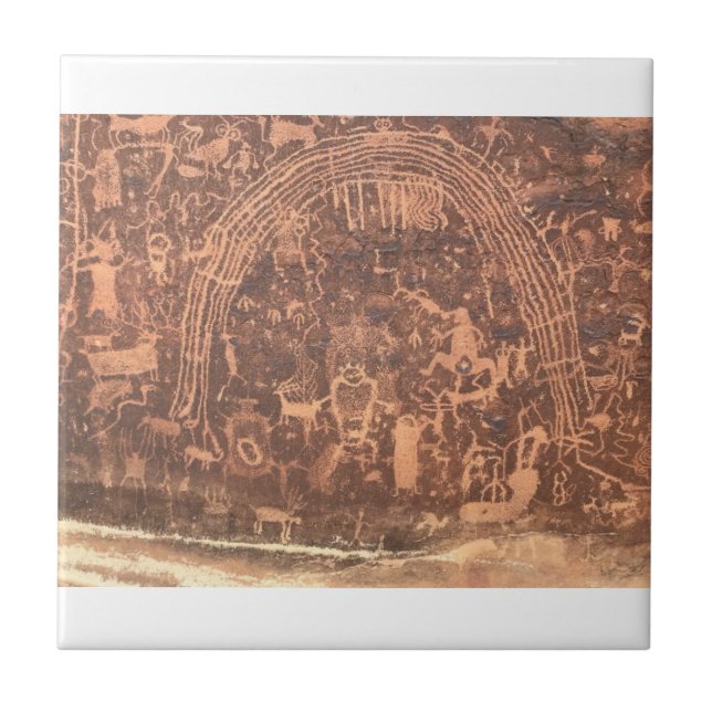 Rochester-Panel für amerikanische Petroglyphs Fliese (Vorderseite)