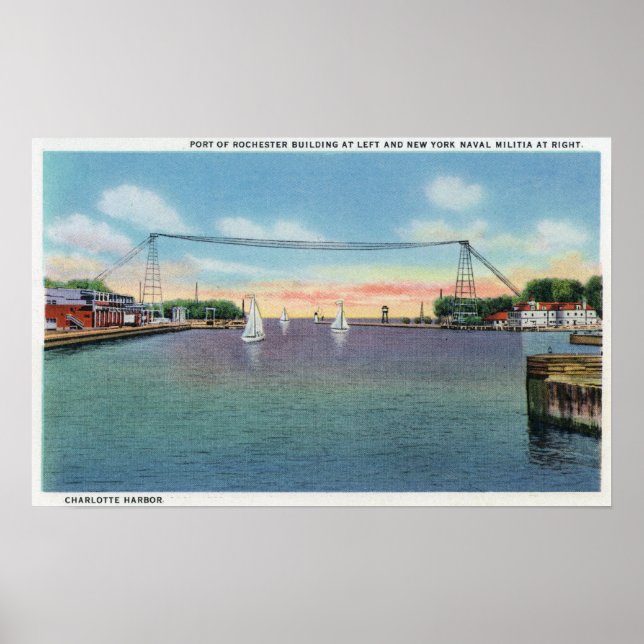 Rochester Port und NY Naval Militia Poster (Vorne)