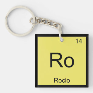 Rocio Name Chemie Element Periodensystem Schlüsselanhänger