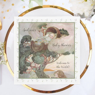 Rock A Bye Baby Kinderzimmer Rhyme Babydusche Napk Serviette