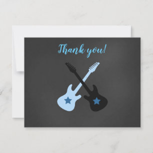 Rock a Bye Rockstar Gitarre Danksagungen Mitteilungskarte