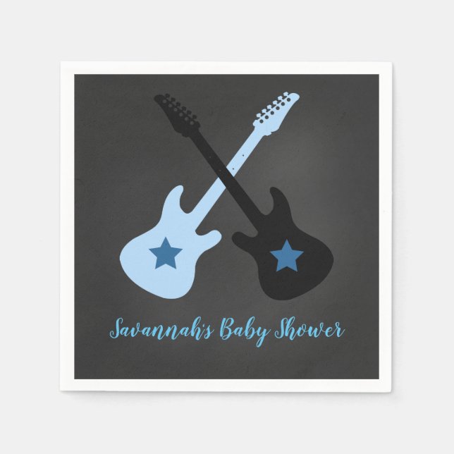 Rock a Bye Rockstar Rock Star Napkins Serviette (Vorderseite)