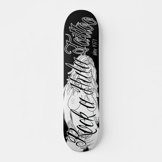 Rock a Hula Tattoo Skateboard (Vorne)