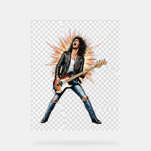 Rock acrylic sign (Recto)