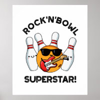 Rock and Bowl Superstar Funny Bowling Puff