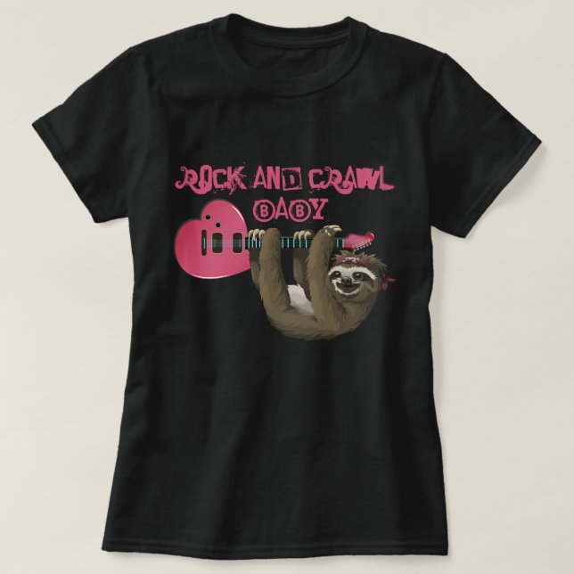 Rock and Crawl, Baby T-Shirt (Design vorne)