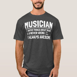 Rock and Jazz Band Music Lover Musiker T-Shirt