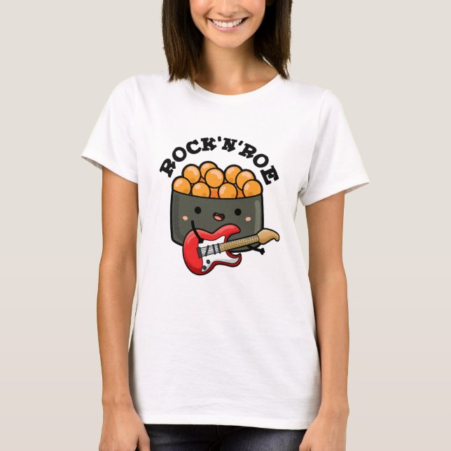 Rock and Roe Funny Sushi Pub T-Shirt (Vorderseite)