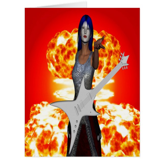 Rock and Roll Birthday Card (Devant)