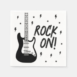 Rock and Roll Birthday Party Serviette