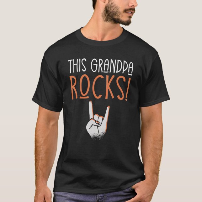 Rock and Roll Diese Großmutter Rocks Rocker Opa T-Shirt (Vorderseite)