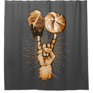 Rock and Roll Duschvorhang