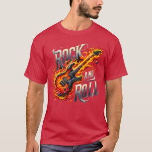 Rock and Roll E-Gitarre Band Gitarrist Lässt T-Shirt