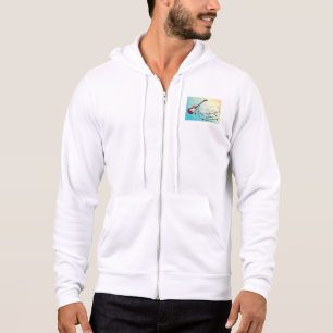 Rock-and-Roll-Elektrogitarre wirbelnde Musiknoten Hoodie