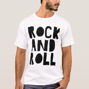 Rock and Roll fett Logo Design T-Shirt