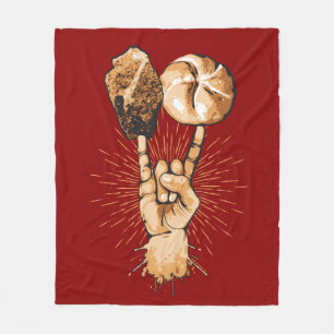 Rock and Roll Fleece Blanket