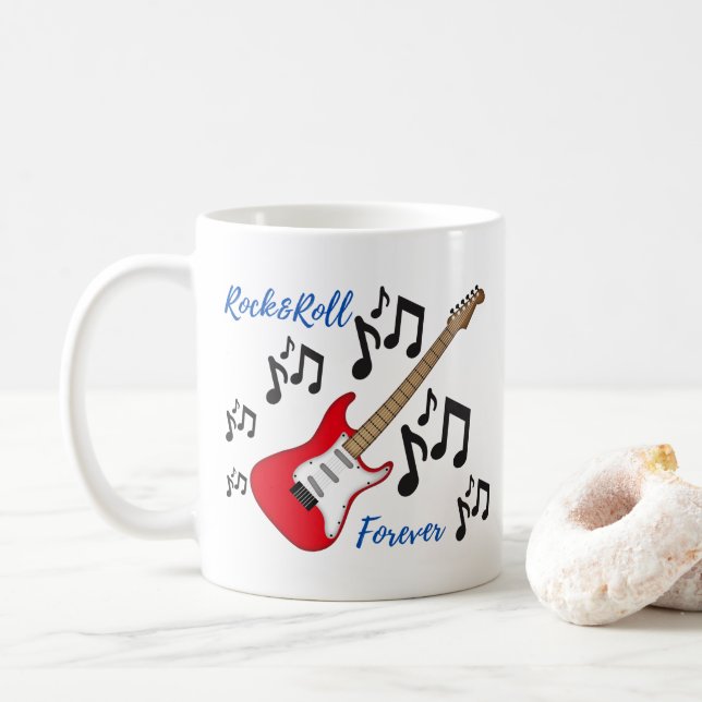 Rock and Roll Forever Tasse (Mit Donut)