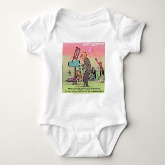 Rock and Roll Fred Funny Baby Strampler (Vorderseite)
