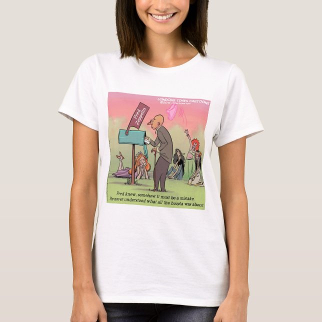 Rock and Roll Fred Funny T-Shirt (Vorderseite)