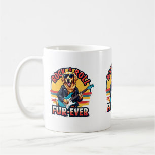 Rock-and-Roll Fur-Ever Golden Retriever Hund Kaffeetasse