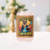 Rock and Roll German Shepherd'Art Retro Sunset