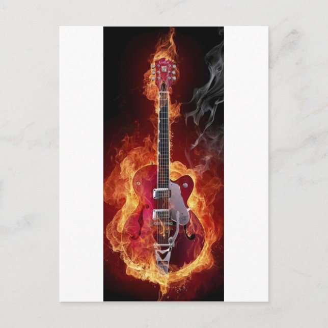 Rock and Roll gititara Postkarte (Vorderseite)