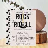 Rock and Roll Guitar Baby Dusche