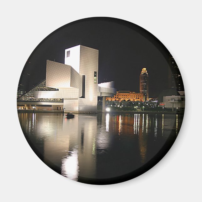 Rock and Roll Hall of Fame & Museum, Cleveland OH Magnet (Vorne)