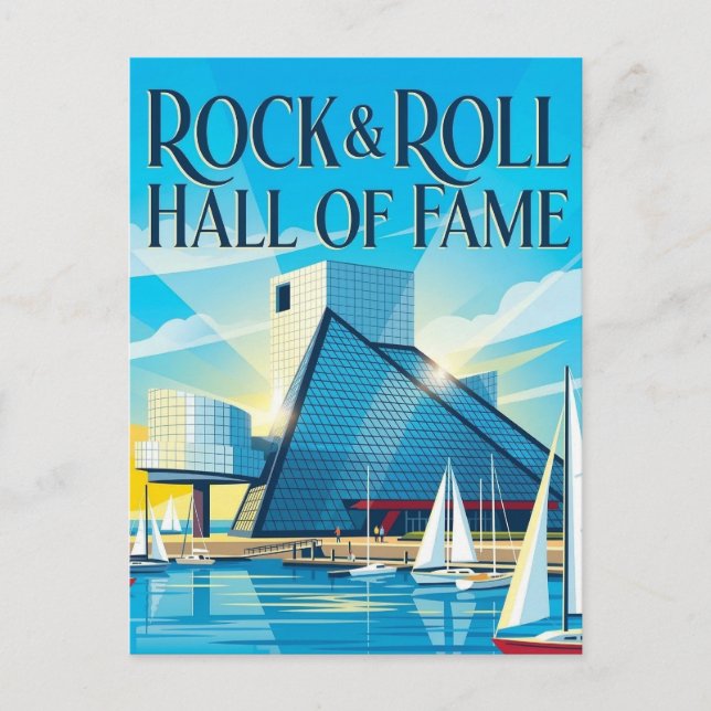 Rock and Roll Hall Postkarte (Vorderseite)