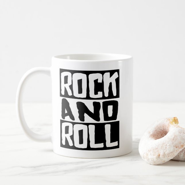 Rock-and-Roll Kaffeetasse (Mit Donut)