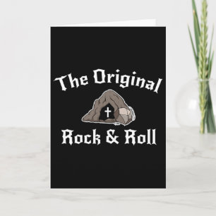Rock And Roll Lustiger Oster Grab Christlicher Ori Karte
